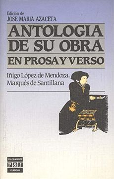 portada Antologia de su Obra en Prosa y Verso