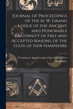 portada Journal of Proceedings of the M. W. Grand Lodge of the Ancient and Honorable Fraternity of Free and Accepted Masons, of the State of New Hampshire
