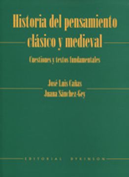 portada Historia Del Pensamiento Clásico Y Medieval (in Spanish)