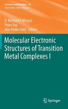 portada molecular electronic structures of transition metal complexes i (en Inglés)