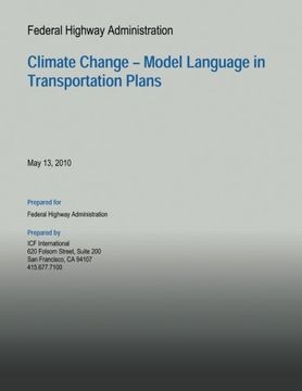 portada Federal Highway Administration: Climate Change: Model Language in Transportation plans
