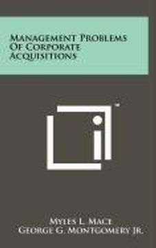 management problems of corporate acquisitions (en Inglés)