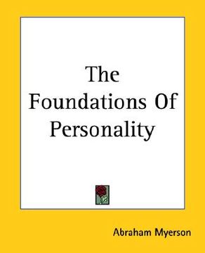 portada the foundations of personality (en Inglés)