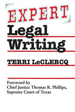 portada Expert Legal Writing (in English)
