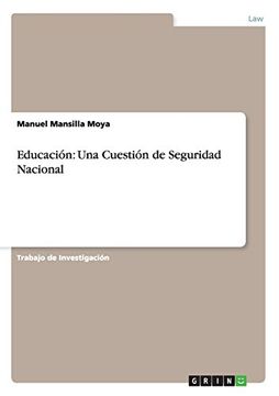portada Educación: Una Cuestión de Seguridad Nacional (in Spanish)