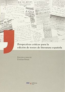 portada Perspectivas críticas para la edición de textos de literatura española