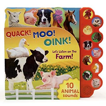 portada Quack! Moo! Oink! Let's Listen on the Farm! (en Inglés)