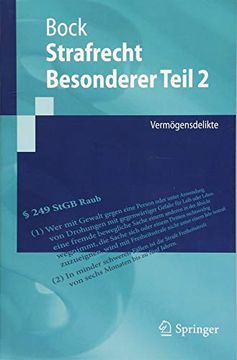 portada Strafrecht Besonderer Teil 2: Vermögensdelikte (Springer-Lehrbuch) (in German)