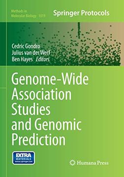 portada Genome-Wide Association Studies and Genomic Prediction (Methods in Molecular Biology, 1019) (en Inglés)