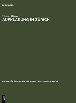 portada Aufklarung in Zurich (Archiv fa1 (en Alemán)