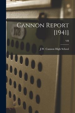 portada Cannon Report [1941]; VII (en Inglés)