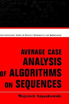 portada average case analysis of algorithms on sequences (en Inglés)