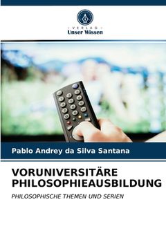portada Voruniversitäre Philosophieausbildung (in German)