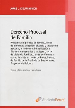 portada DERECHO PROCESAL DE FAMILIA. 3/ED AMPLIADA Y ACTUALIZADA