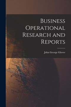 portada Business Operational Research and Reports (en Inglés)