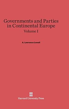 portada Governments and Parties in Continental Europe, Volume i (in English)
