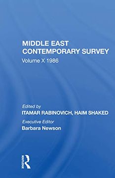 portada Middle East Contemporary Survey, Volume x, 1986 (Middle East Contemporary Survey, 10) (in English)