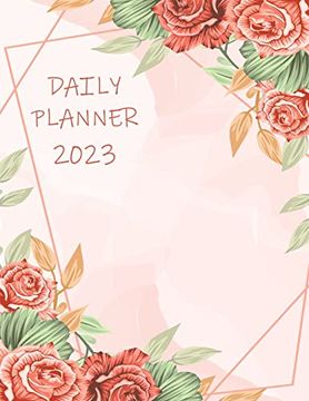 portada Daily Planner 2022: Large Size 8. 5 x 11 one day per Page 365 Days Appointment Planner 2022 Agenda 