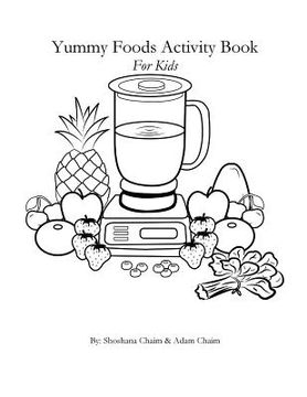 portada Yummy Foods Activity Book: For Kids (en Inglés)