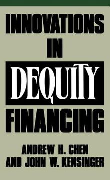 portada innovations in dequity financing (en Inglés)