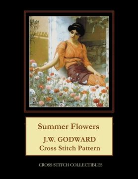portada Summer Flowers: J.W. Godward Cross Stitch Pattern (en Inglés)