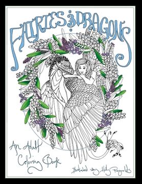 portada Fairies and Dragons: An Adult Coloring Book (en Inglés)