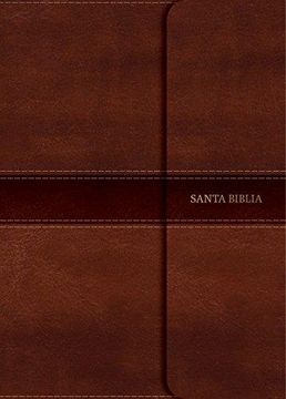portada Santa Biblia / Holy Bible: Reina Valera 1960 Biblia Marrón, Símil Piel Con Cierre / Brown Imitation Leather