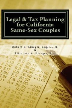 portada Legal & Tax Planning for California Same-sex Couples (in English)