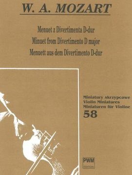 portada Mozart: Minuet from Div D major (Violin & Piano)