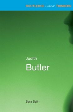 portada Judith Butler (Routledge Critical Thinkers) (en Inglés)