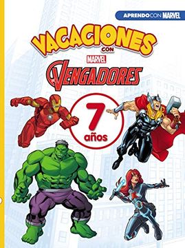 portada Vacaciones con los Vengadores. 7 Años (Aprendo con Marvel)