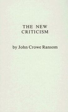 portada the new criticism (en Inglés)
