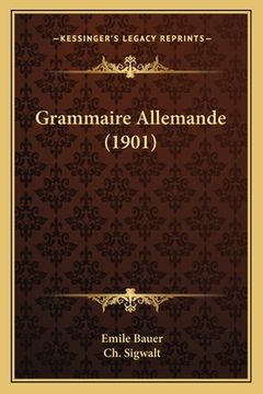 portada Grammaire Allemande (1901) (en Francés)