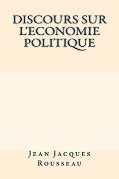 portada Discours sur L'economie Politique (in French)