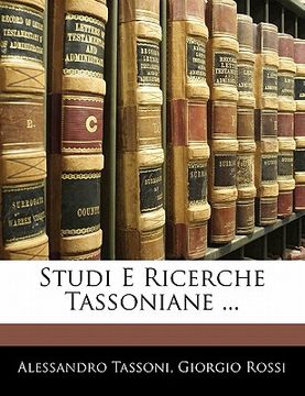 portada Studi E Ricerche Tassoniane ... (en Italiano)