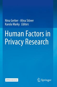 portada Human Factors in Privacy Research (en Inglés)