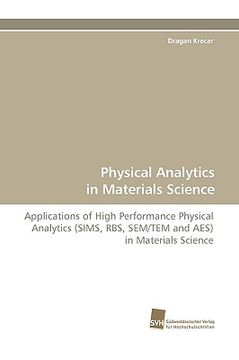 portada physical analytics in materials science (en Inglés)