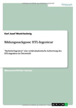portada Bildungssackgasse HTL-Ingenieur (German Edition)