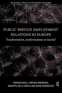 portada public service employment relations in europe: transformation, modernization or inertia?