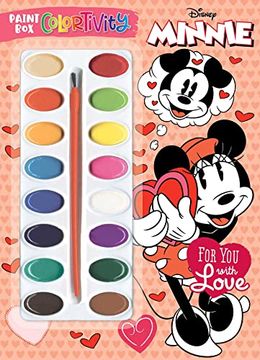 portada Disney Minnie: For You with Love: Paint Box Colortivity (en Inglés)