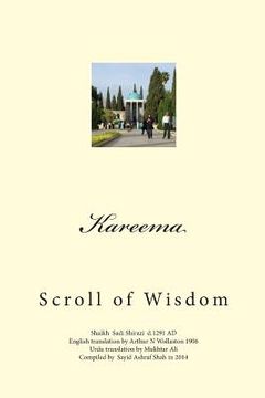 portada Kareema: Scroll of Wisdom (in English)