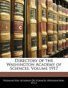 portada directory of the washington academy of sciences, volume 1917 (en Inglés)