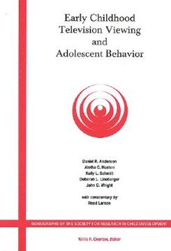 portada early childhood television viewing and adolescent behavior