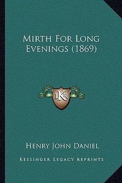 portada mirth for long evenings (1869) (en Inglés)