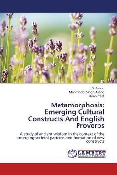 portada Metamorphosis: Emerging Cultural Constructs and English Proverbs