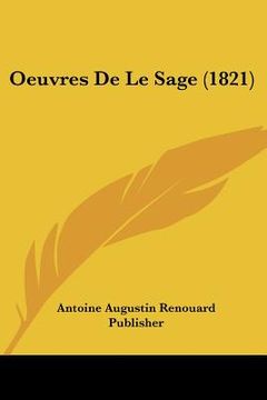 portada Oeuvres de Le Sage (1821) (in French)
