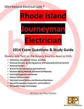 portada Rhode Island 2014 Journeyman Electrician Study Guide (en Inglés)