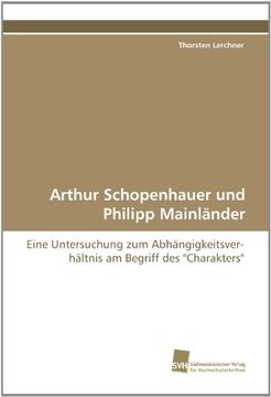 portada Arthur Schopenhauer Und Philipp Mainlander