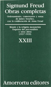 portada Obras Completas - Tomo XXIII Moises y La Religion Monoteista (Paperback)