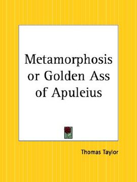 portada metamorphosis or golden ass of apuleius (en Inglés)